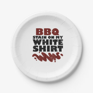 BBQ Stain on my White Paper Plate