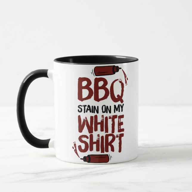 BBQ Stain on my White Premium  Mug (Left)