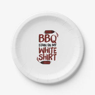 BBQ Stain on my White Premium Paper Plate