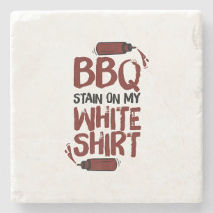 BBQ Stain on my White Premium  Stone Coaster