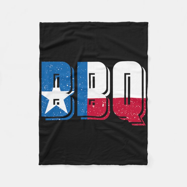 Bbq Texas 1  Fleece Blanket (Front)
