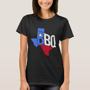 Bbq Texas State Flag And Byrbecue Map T-Shirt
