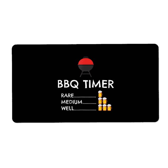 BBQ Timer Barbecue Funny Grill Grilling Gift (Front)