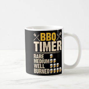 Bbq Timer Rare Medium Well Burned Funny Beer Coffee Mug