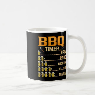 Bbq Timer Raw Rare Medium Well Done Grill Lovers  Coffee Mug