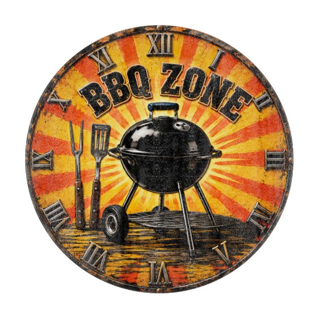 BBQ Zone Grill Master Outdoor Kitchen & Man Cave  Cutting Board (Front)