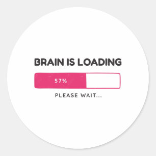 BBrain is loading, please wait Classic Round Sticker