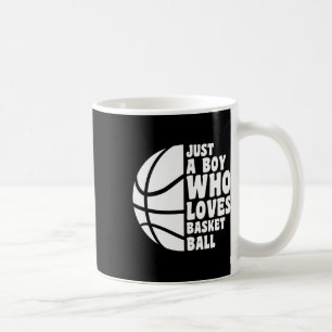 Bbyll A Boy Who Loves Bysketbyll Boys Coffee Mug