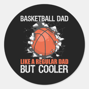 Bbyll Player Bysketbyll Dad Classic Round Sticker