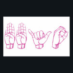 BBYO ASL RECTANGULAR STICKER<br><div class="desc">Hey Zazzle friends! Let's get social! Check out the links ❤️ Like & #Followme *#MadEDesigns* www.etsy.com/shop/MadEDesignsStudio www.instagram.com/madedesignsstudio www.facebook.com/MadEDesignsStudio www.pinterest.com/madedesigns www.twitter.com/MadEDesignsStud www.madedesigns.polyvore.com www.redbubble.com/people/MadEDesigns www.zazzle.com/MadEDesigns I'd love to see your photos! Show me your purchase! Tag me on insta @madedesignsstudio *#MadEDesigns* BBYO ~ AZA & BBG Be a Gamechanger! Display the BBYO Movement...</div>