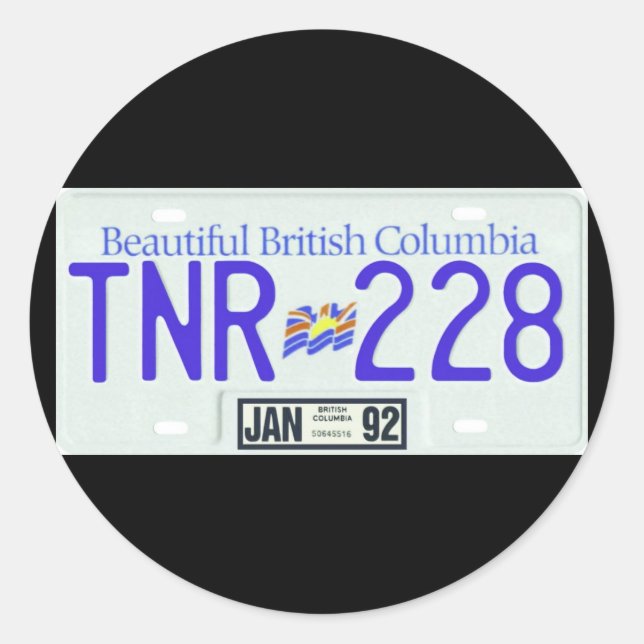 BC92 CLASSIC ROUND STICKER (Front)