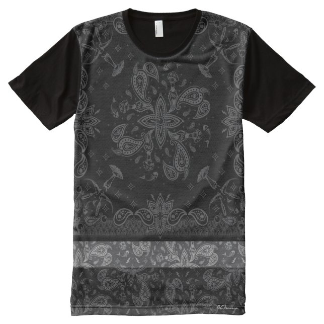 BC bandanna Stripe All-Over Print T-Shirt (Front)