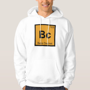 Bc - Bass Clarinet Music Chemistry Periodic Table Hoodie