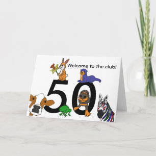 BC- Cute 50th Birthday Card