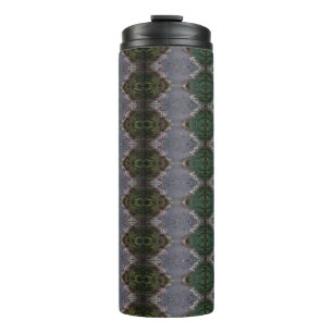 BC Fall Trees Ikat 4 Thermal Tumbler