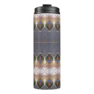 BC Fall Trees Ikat 7 Thermal Tumbler