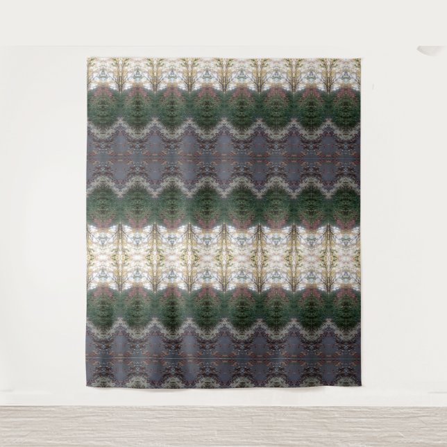 BC Fall Trees Ikat 9 Tapestry (Front)