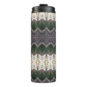 BC Fall Trees Ikat 9 Thermal Tumbler