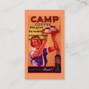 BC for those involved in promoting gourmet coffees Business Card