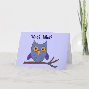 BC- Funny Owl Birthday Card