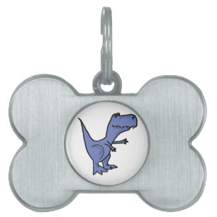 BC- Funny T-Rex Dinosaur Dog Pet Tag or Keychain