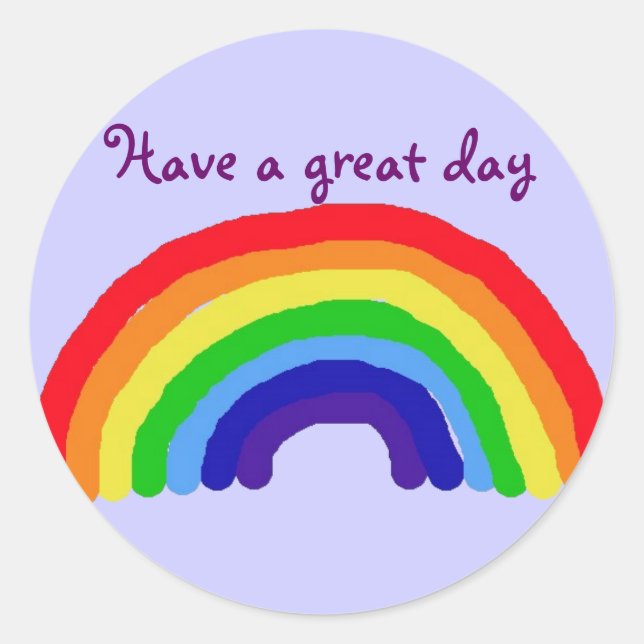BC- Have a great day rainbow sticker (Front)