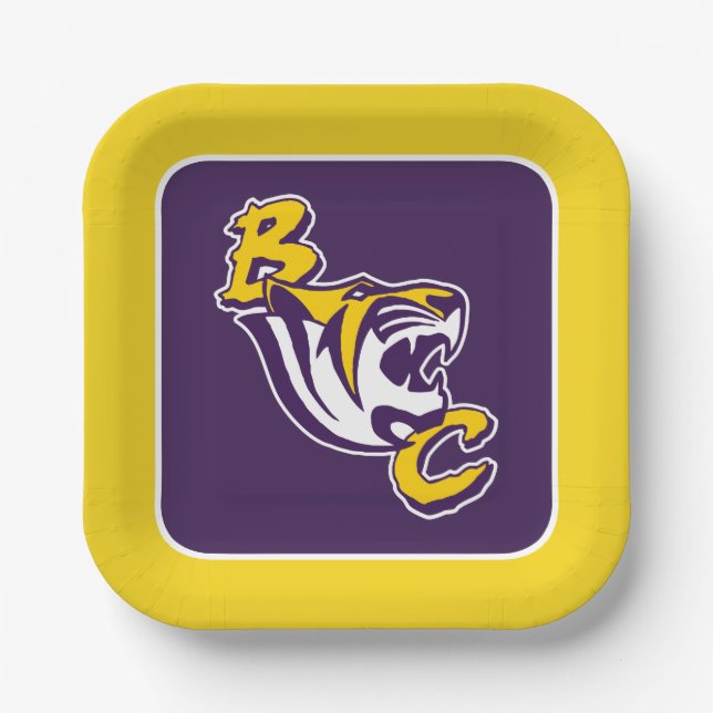 BC Tiger Paper Plate (Front)