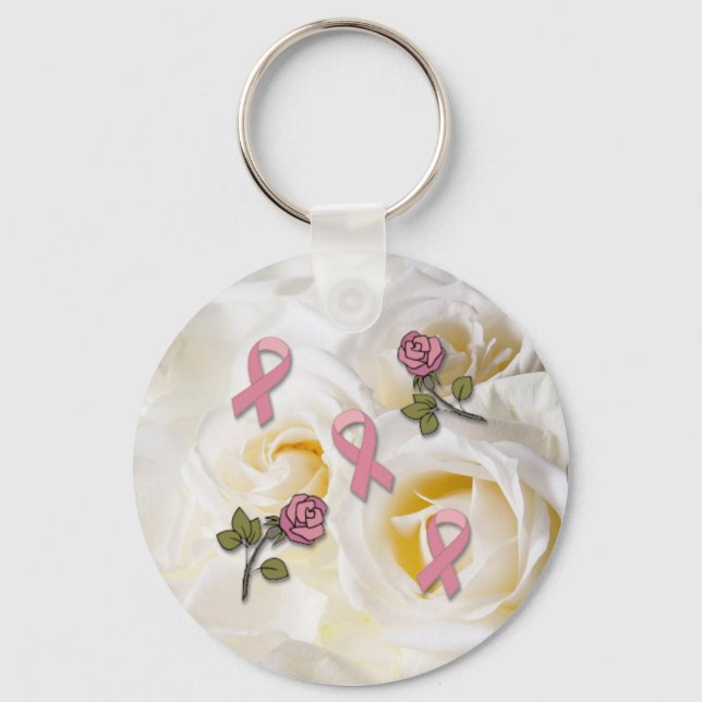 BCA pink ribbon Key Ring (Front)