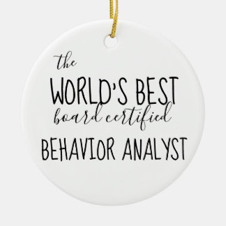 BCBA, Behaviour Analyst, BCBA gifts, ABA Ceramic Ornament