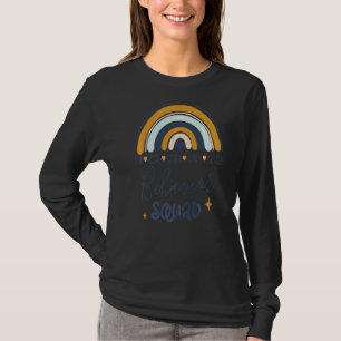 Bcba Boho Rainbow Rbt Aba Applied Behaviour Squad T-Shirt