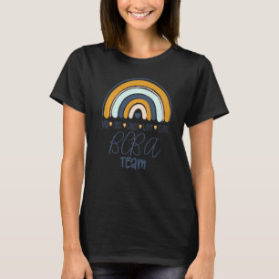 Bcba Team Boho Rainbow Rbt Aba Applied Behaviour A T-Shirt
