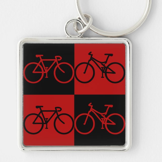 BCF Black and Red Bike Keychain (Front)