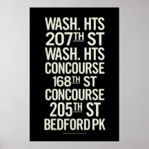 BCL Vintage Subway Signs Posters