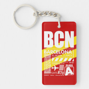 BCN Barcelona Airport Key Ring