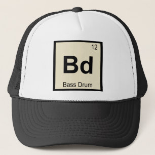 Bd - Bass Drum Music Chemistry Periodic Table Trucker Hat