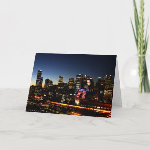 [ BD ] Melbourne cityscape by night Card