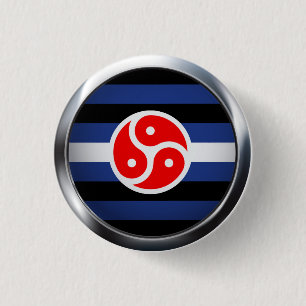 BD / SM PRIDE MEDALLION 3 CM ROUND BADGE