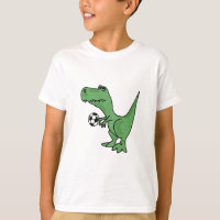 BD- T-Rex Playing Soccer T-shirt