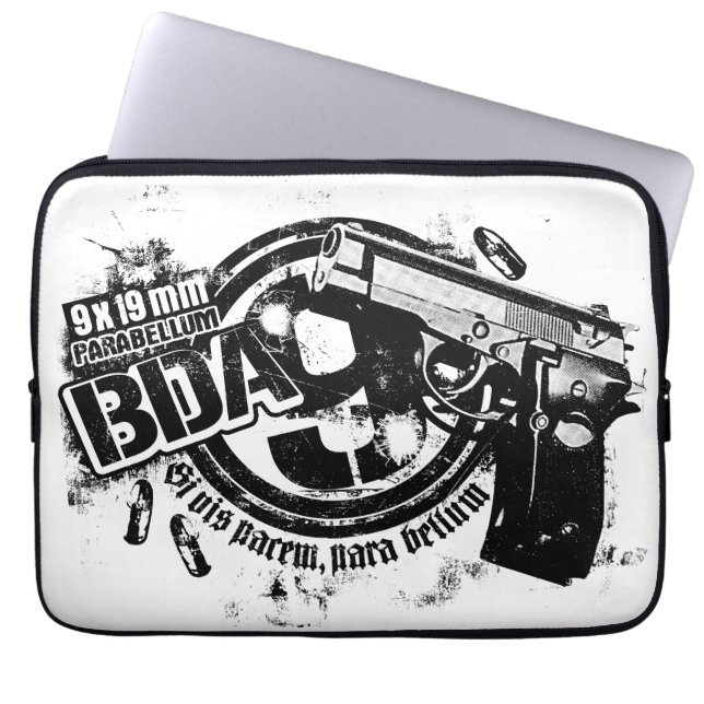 BDA 9 Laptop Sleeve Electronics Bag (Front)