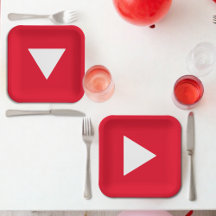 Bday Tube Paper Plates