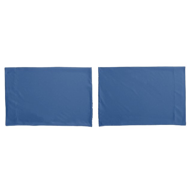  B'dazzled blue (solid colour)  Pillowcase (Front-Set)