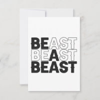 Be a Beast Bodybuilding Fitness Gym Sport Lover 