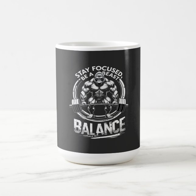 Be a Beast Gym Motivation Tee Coffee Mug (Center)