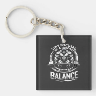 Be a Beast Gym Motivation Tee Key Ring