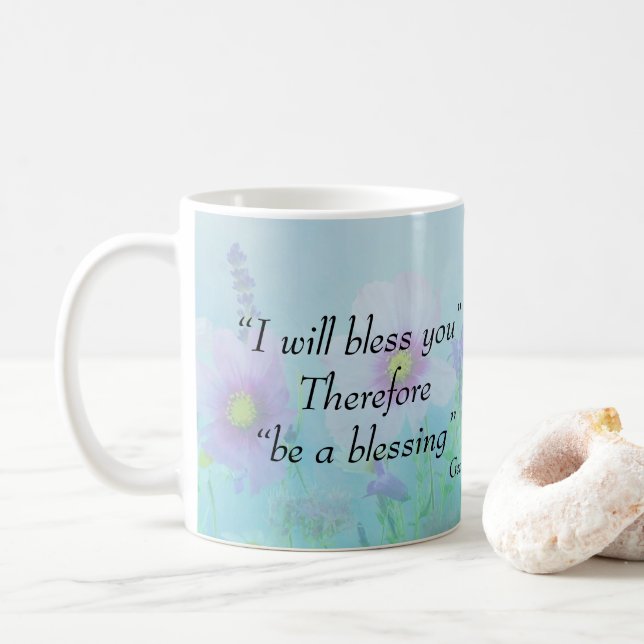 Be a Blessing, Genesis 12 Coffee Mug (With Donut)