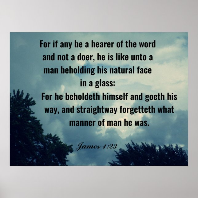 BE A DOER OF GODS WORD  POSTER (Front)