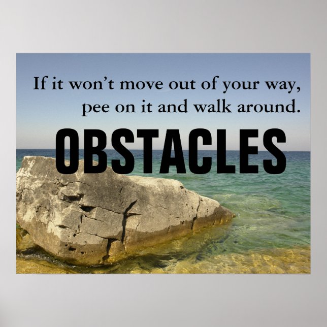 Be a Dog: Don't Let Obstacles Block Your Way [L] Poster (Front)