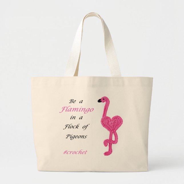 Be a Flamingo Tote Bag (Front)