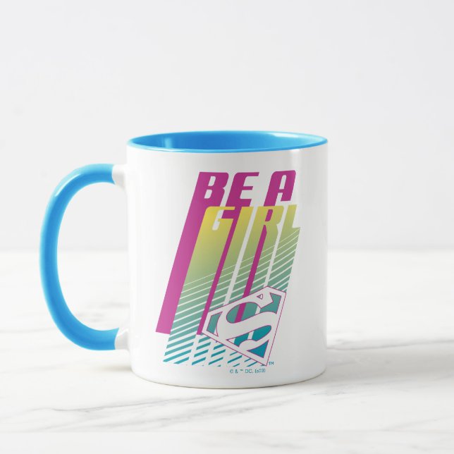 "Be A Girl" Supergirl Graphic Mug (Left)