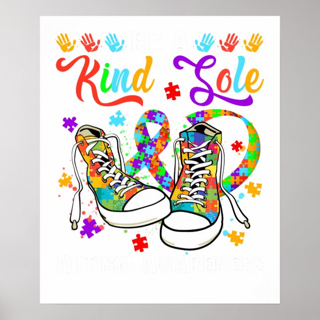 be a kind sole autism awareness (2 poster (Front)
